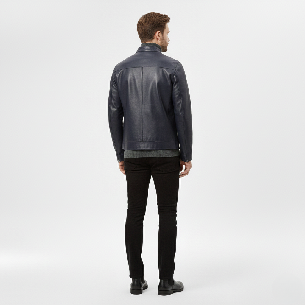 Men's Stand-Collar Zip Jacket