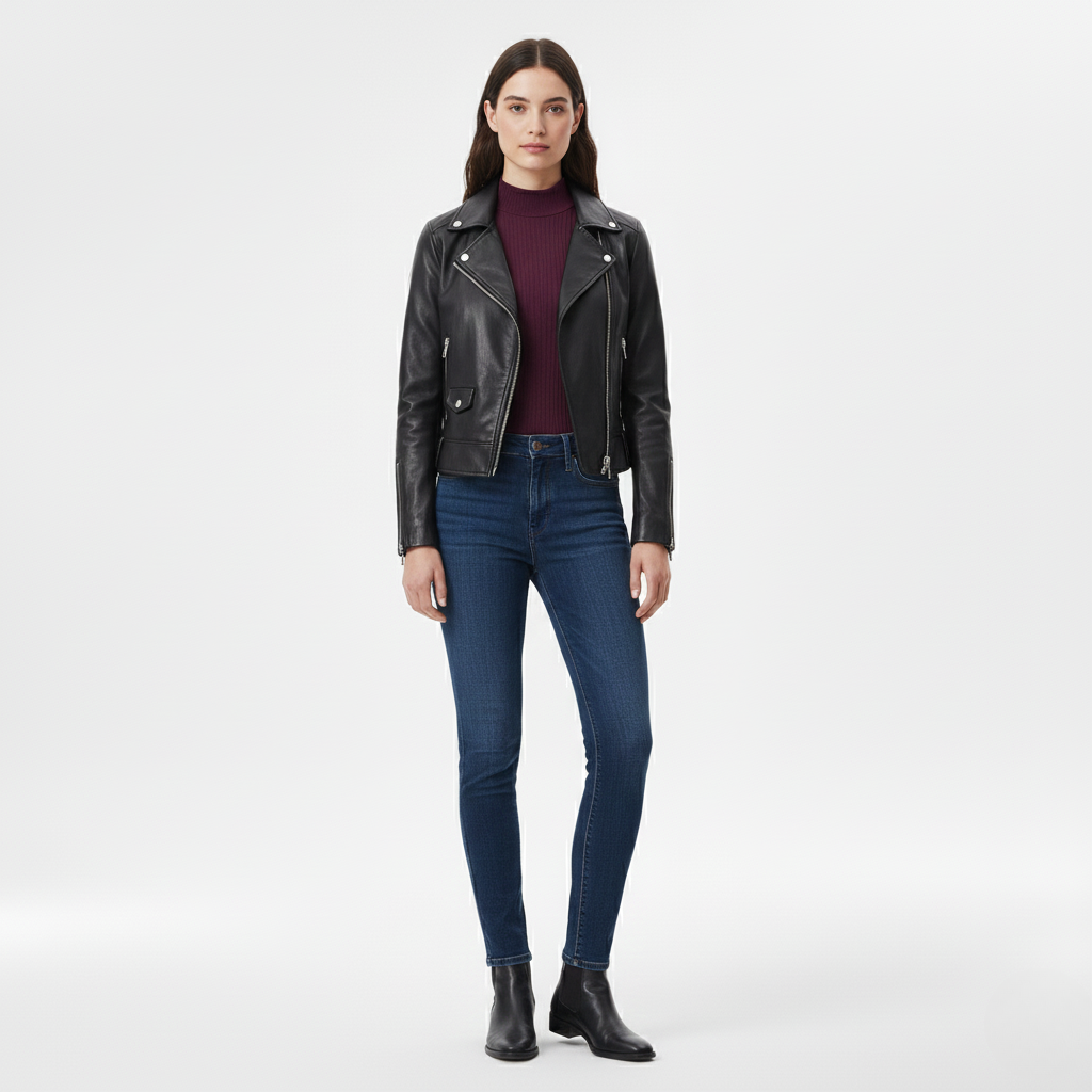 Women's Structured Moto Jacket