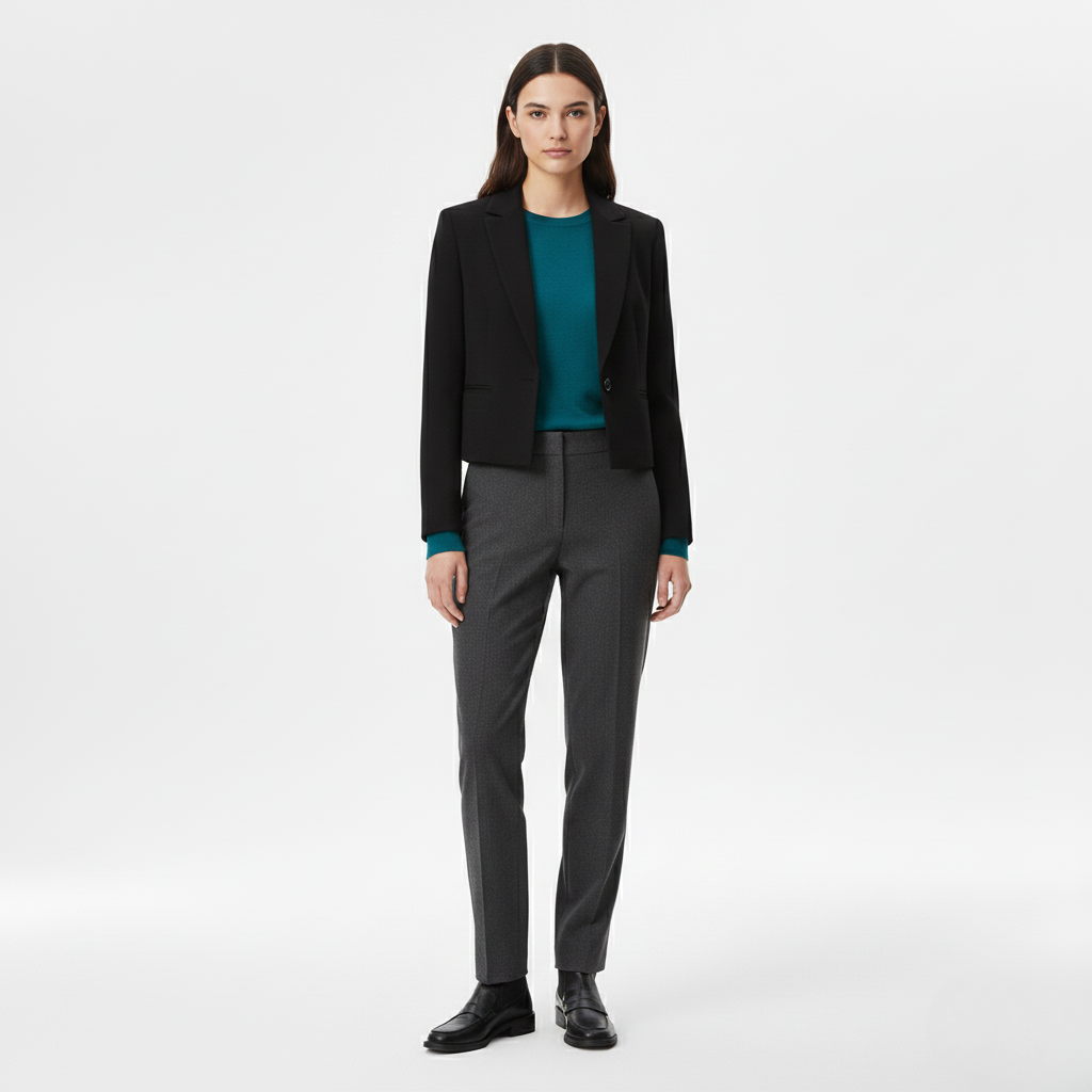 Women's Structured Cropped Blazer