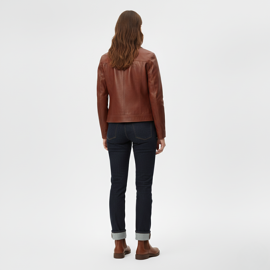Women's Structured Zip-Front Jacket