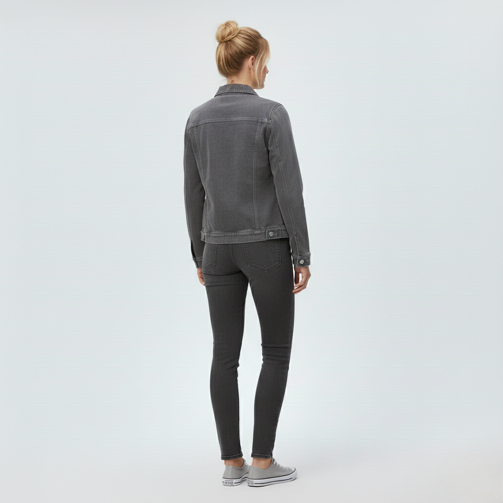Women's Button-Front Denim Jacket