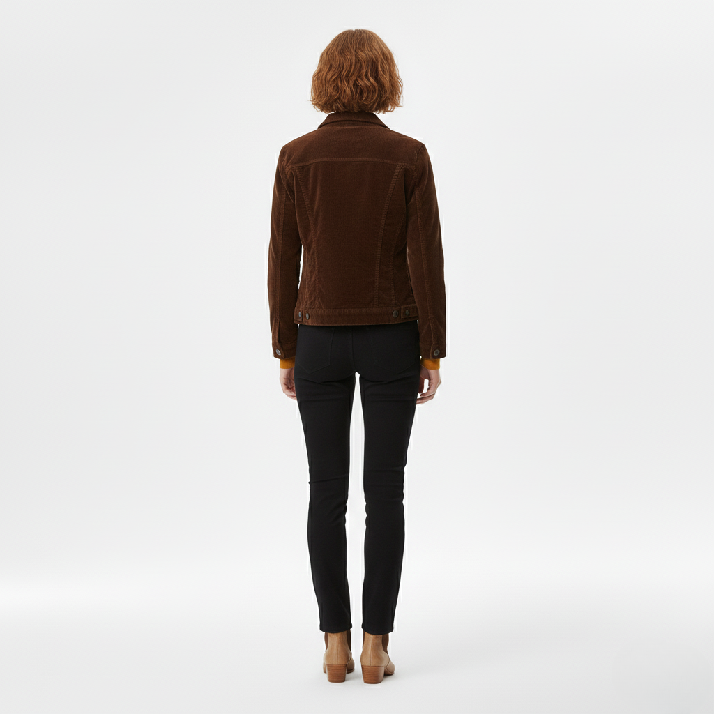 Women's Button-Front Corduroy Jacket