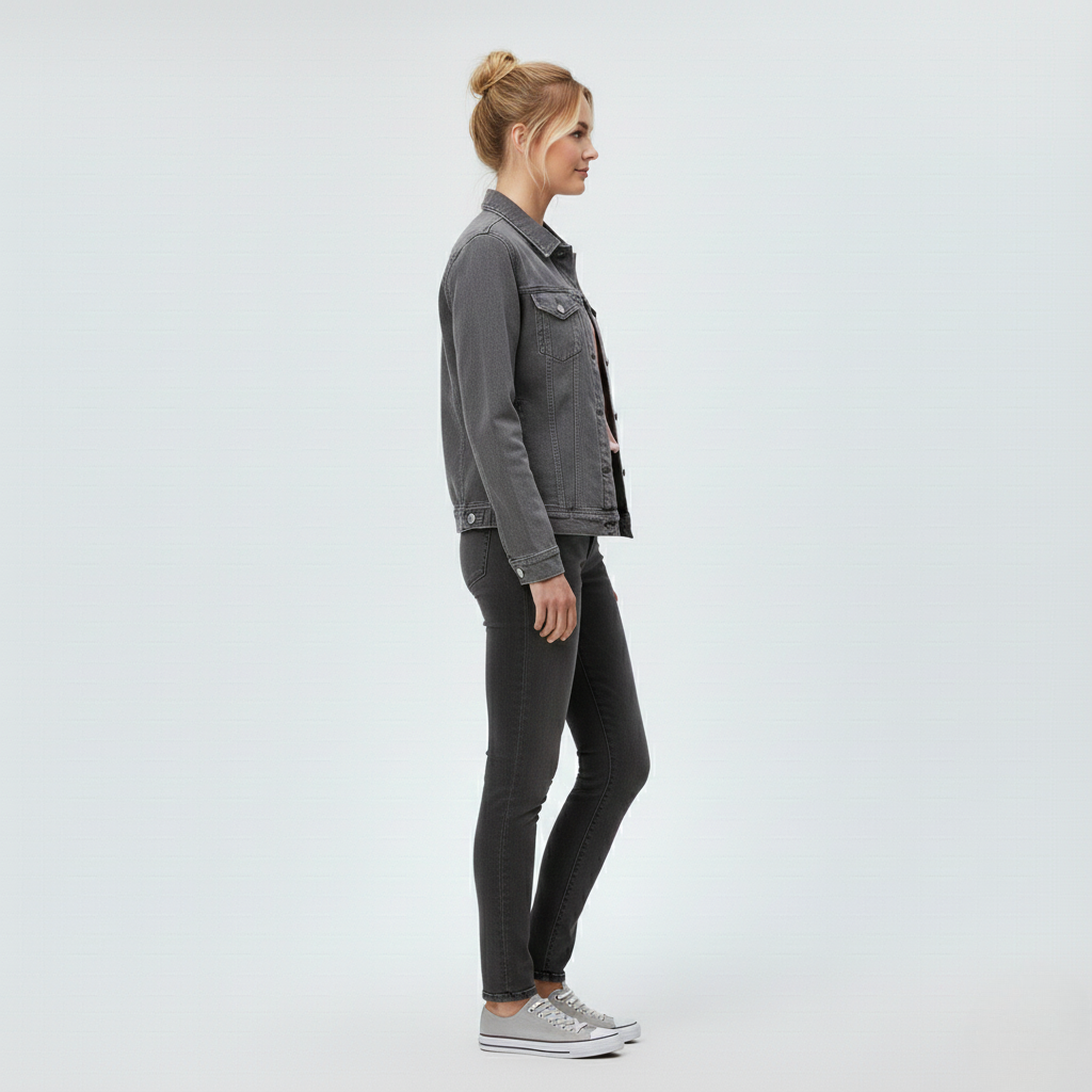 Women's Button-Front Denim Jacket