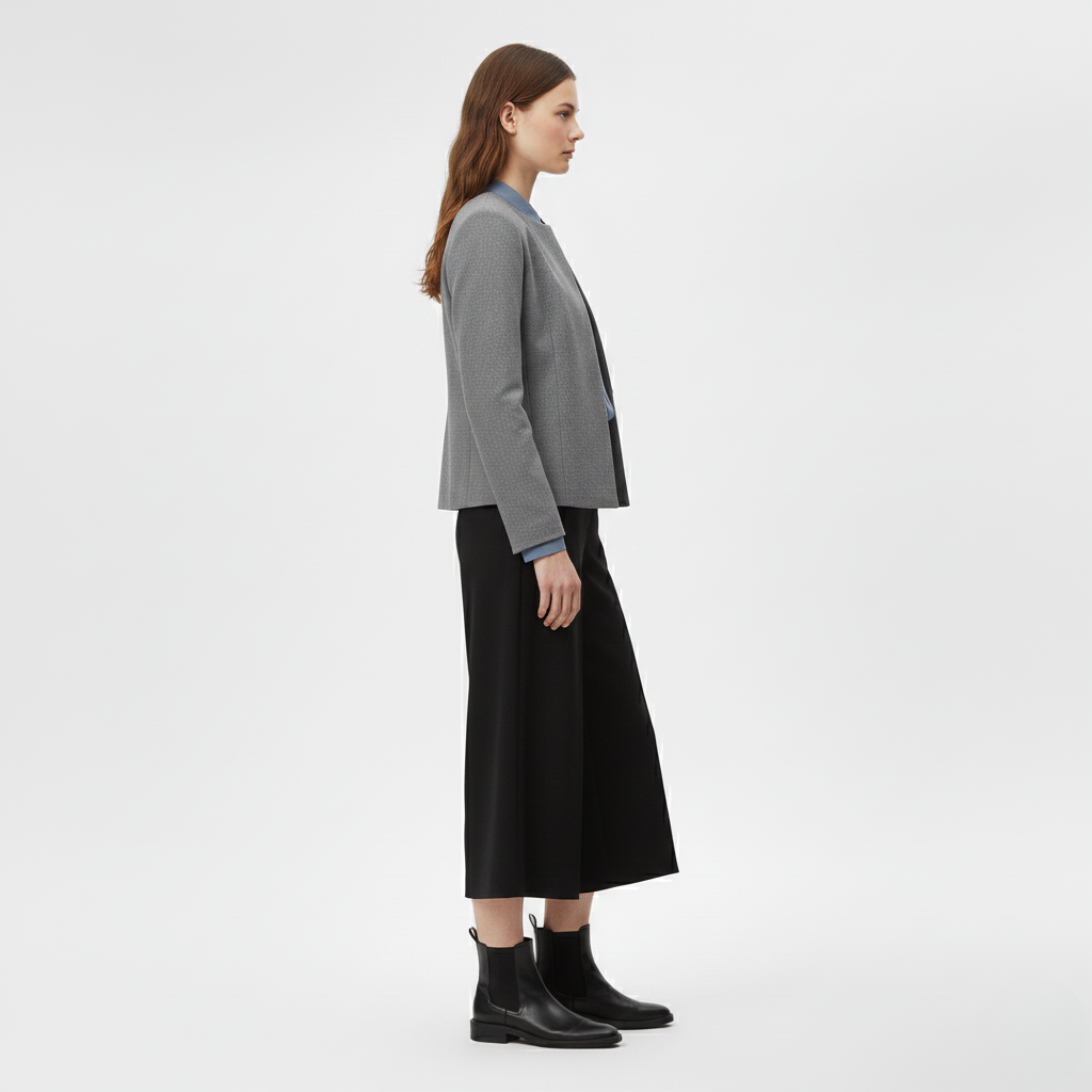Women's Tailored Collarless Jacket