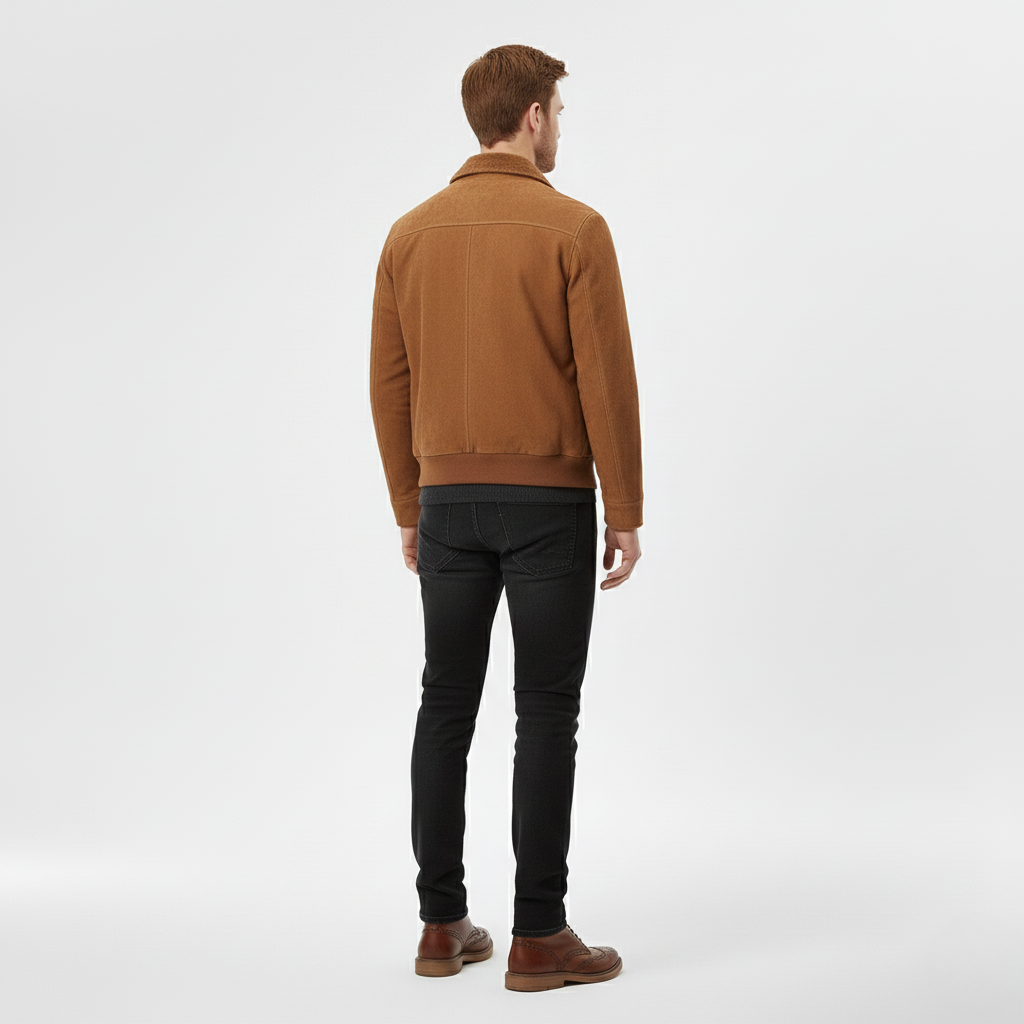 Men's Textured Zip Jacket