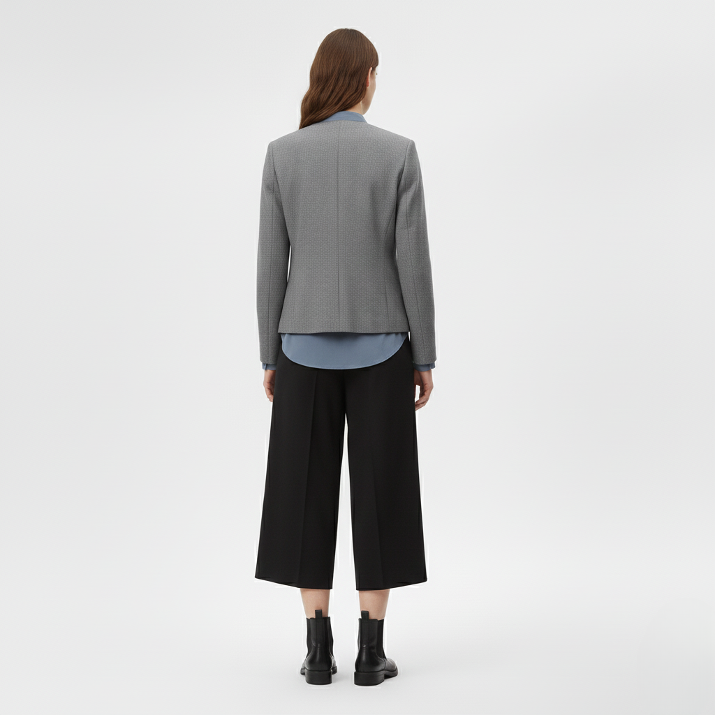 Women's Tailored Collarless Jacket